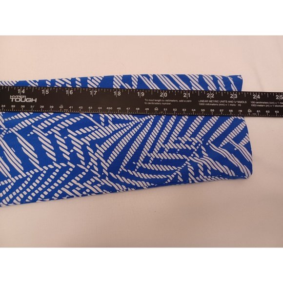 TAIL Golf Top Womens Sz M Blue Leafy Floral Long Sleeve 1/4 Zip Stretch Active - Picture 7 of 10